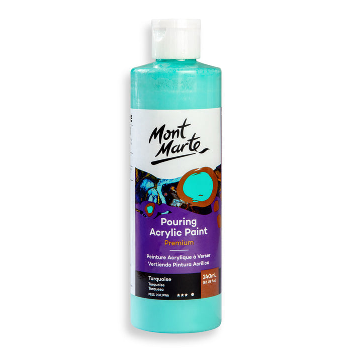 Pouring Acrylic Paint Premium 240ml - Turquoise