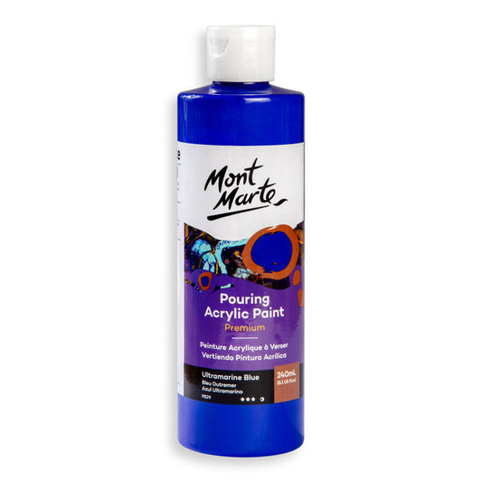 Pouring Acrylic Paint Premium 240ml - Ultramarine Blue