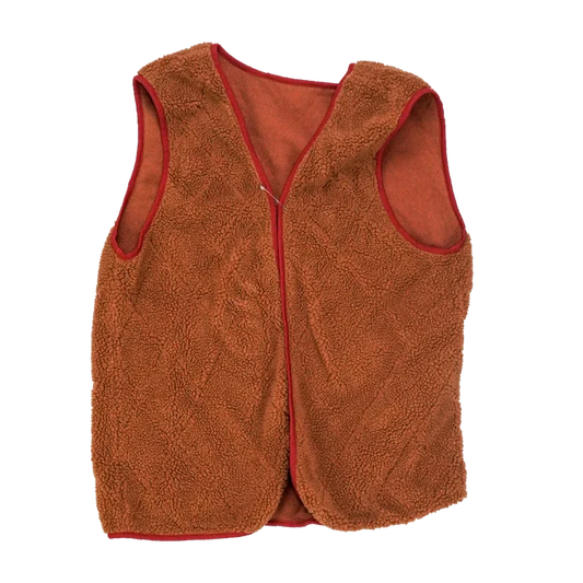 Production Made Brown Fleece Vest - Large, Item 2 - Film Production Used - Vests