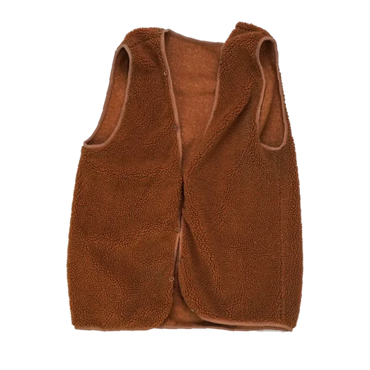 Production Made Brown Fleece Vest - Small, Item 1 - Film Production Used - Vests