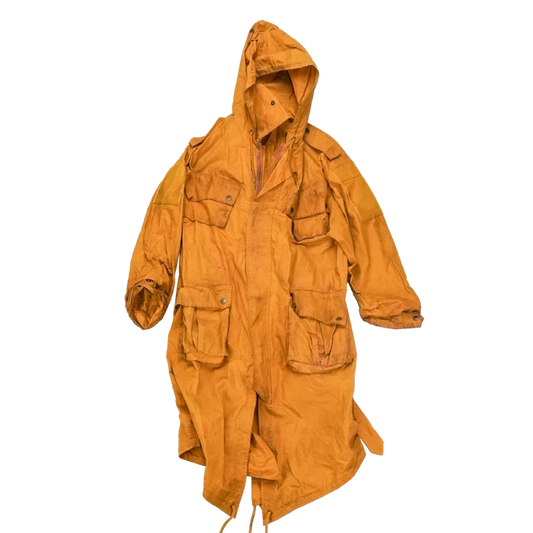 Production Made Yellow Canvas Parka with Hood - Large, Item 2 - Film Production Used - Parkas