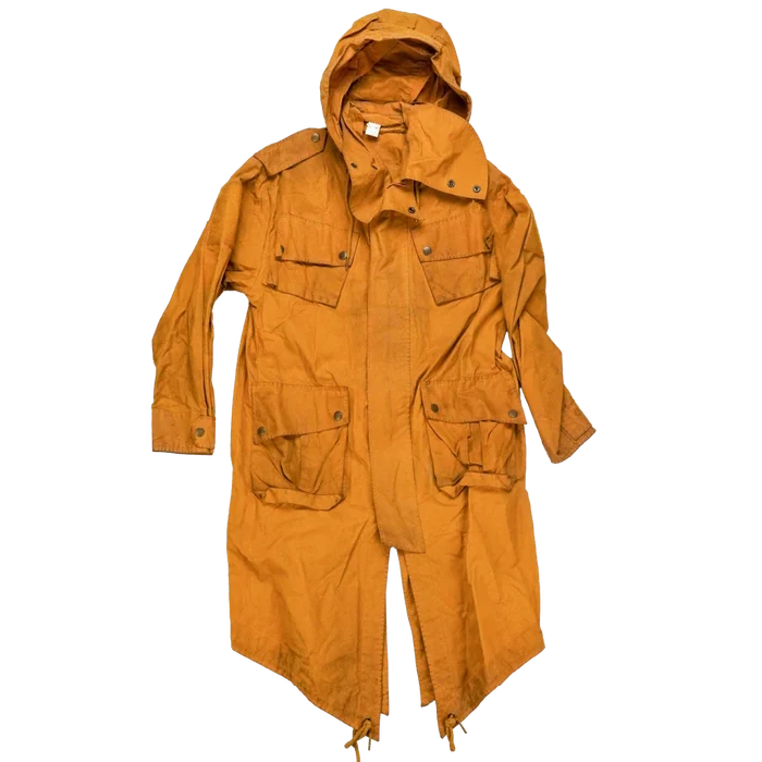 Production Made Yellow Canvas Parka with Hood - Large, Item 5 - Film Production Used - Parkas