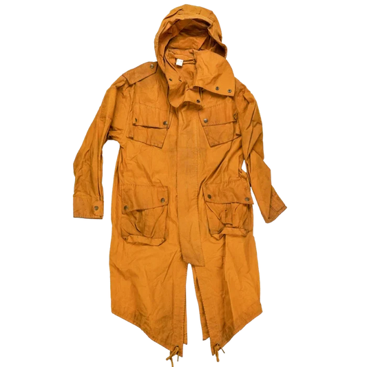 Production Made Yellow Canvas Parka with Hood - Large, Item 5 - Film Production Used - Parkas