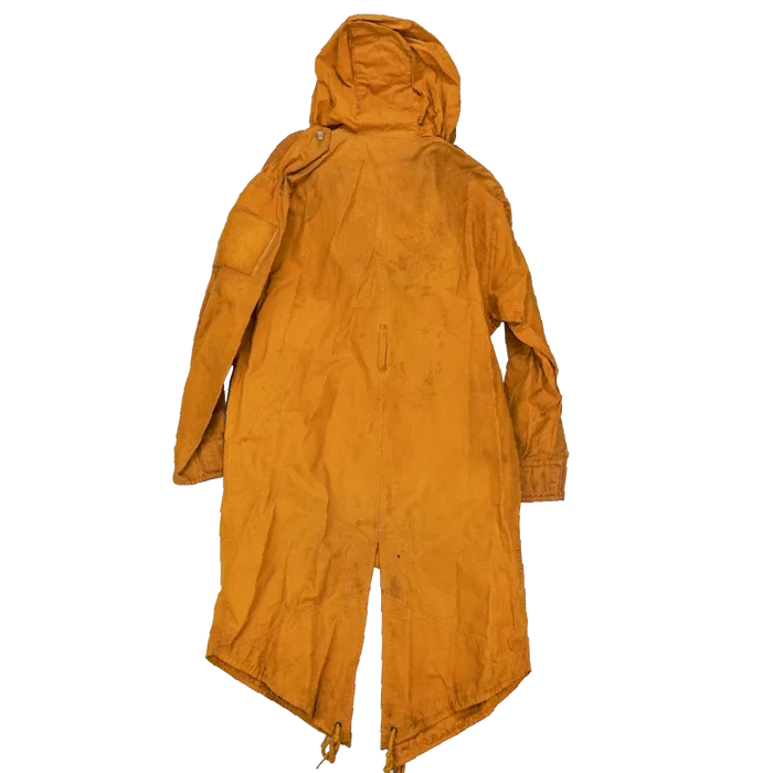 Production Made Yellow Canvas Parka with Hood - Large, Item 5 - Film Production Used - Parkas