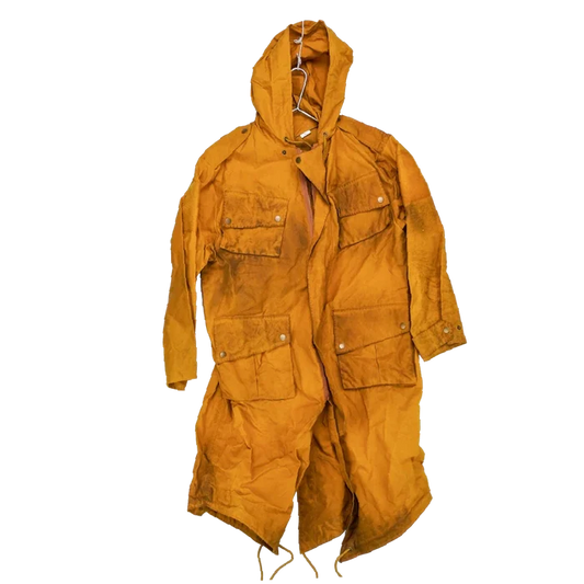 Production Made Yellow Canvas Parka with Hood - Medium, Item 2 - Film Production Used - Parkas