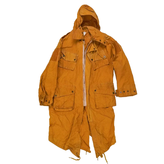 Production Made Yellow Canvas Parka with Hood - XLarge, Item 2 - Film Production Used - Parkas