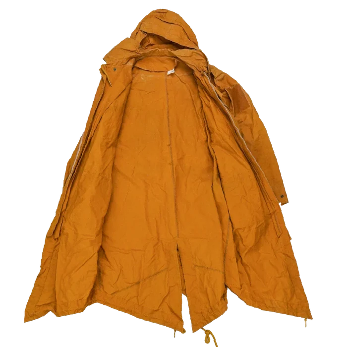 Production Made Yellow Canvas Parka with Hood - XLarge, Item 2 - Film Production Used - Parkas
