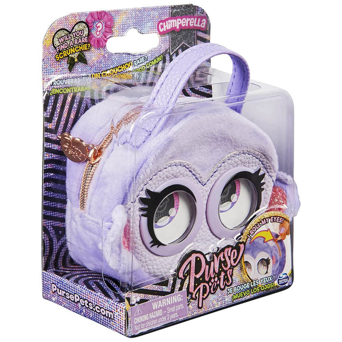 Purse Pets Micros Mini Handbag Rolling Eyes Zip Closing 9cm Chimperella