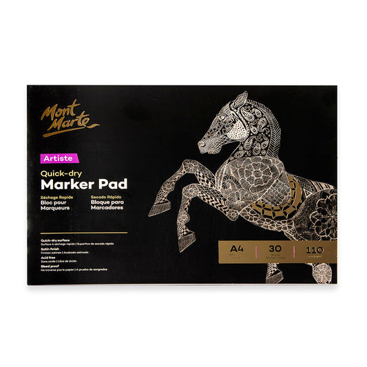 Quick Dry Marker Pad Artiste A4 30 Sheets 110gsm