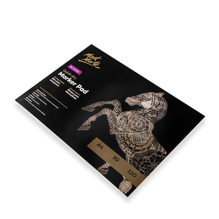Quick Dry Marker Pad Artiste A4 30 Sheets 110gsm