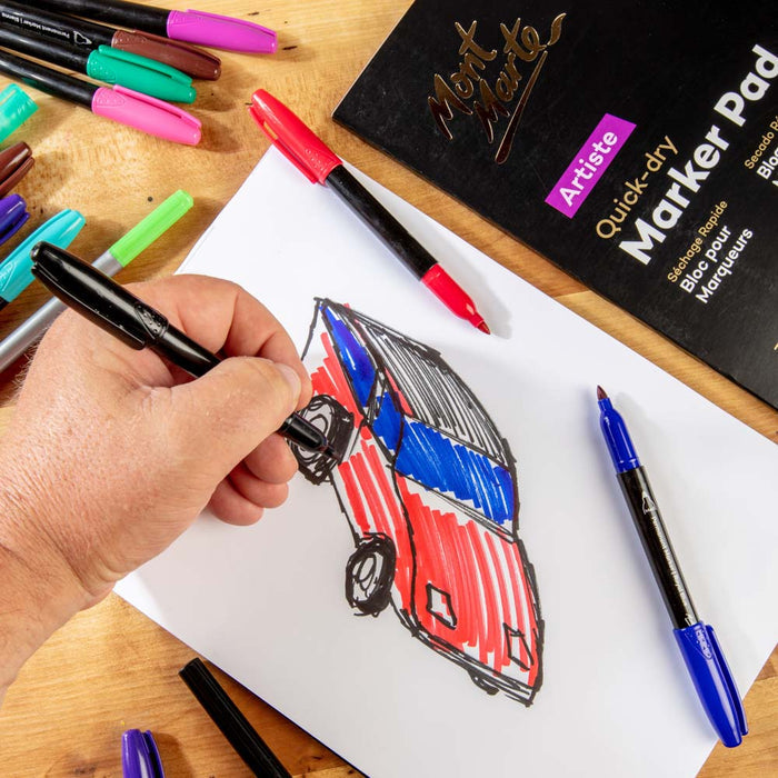 Quick Dry Marker Pad Artiste A4 30 Sheets 110gsm