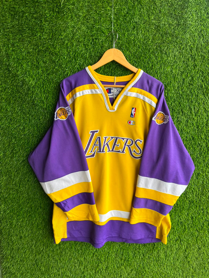 Rare Champions ice hockey Jersey Lakers NBA  | Custom made Vintage Oversized Streetwear | Men Women |  Online Shopping