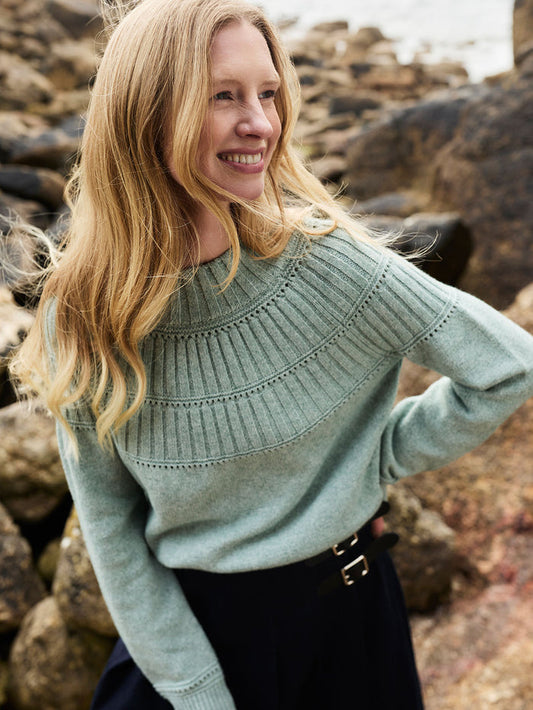 Rib Stitch Yoke Jumper