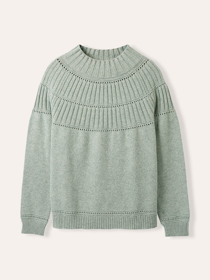 Rib Stitch Yoke Jumper