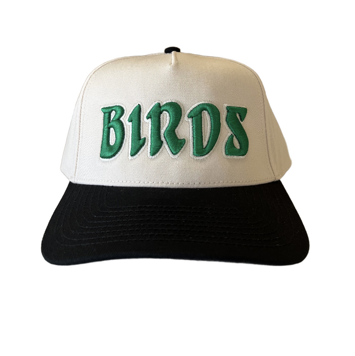 Richardson Puff Embroidered Trucker Hat - Black/Tan