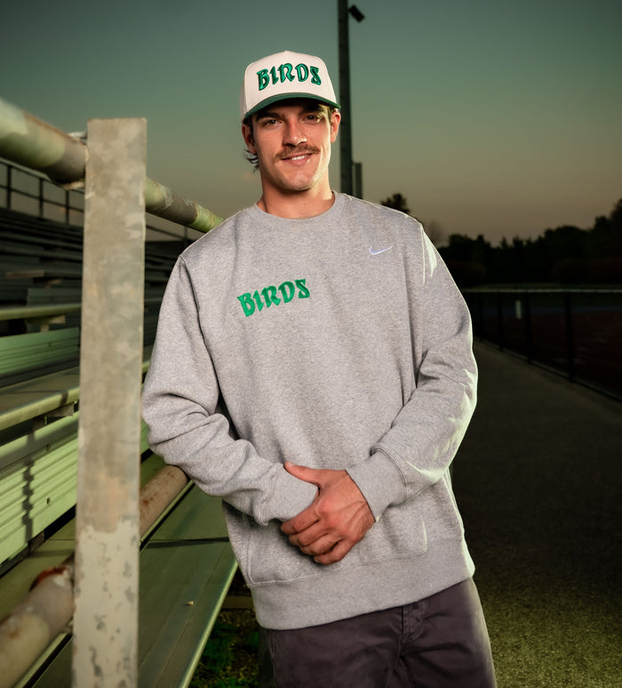 Richardson Puff Embroidered Trucker Hat - Green/Tan