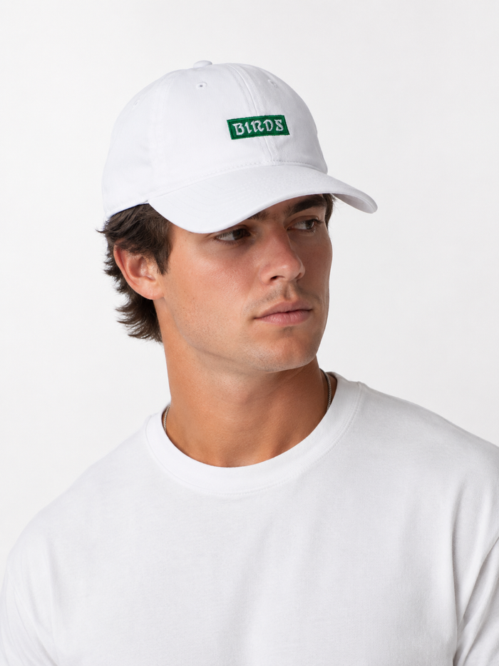 Richardson White Embroidered BIRDS Hat