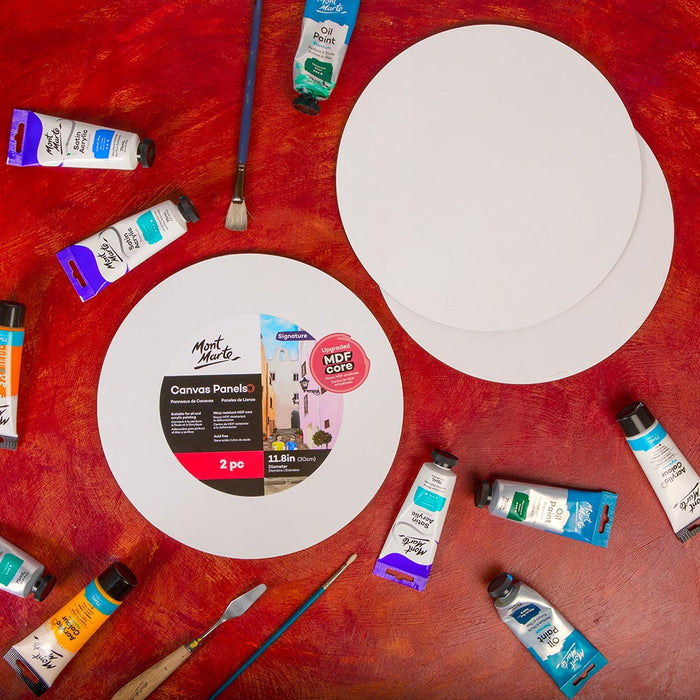 Round Canvas Panel Signature 30cm 2 Piece (11.8in)