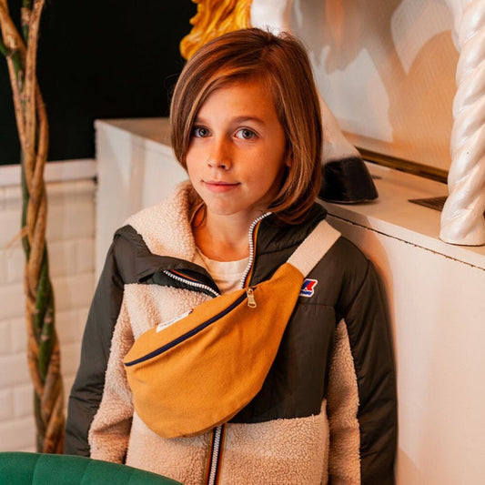 Sac banane pour enfant couleur camel - Muse sac banane enfant MELLIPOU