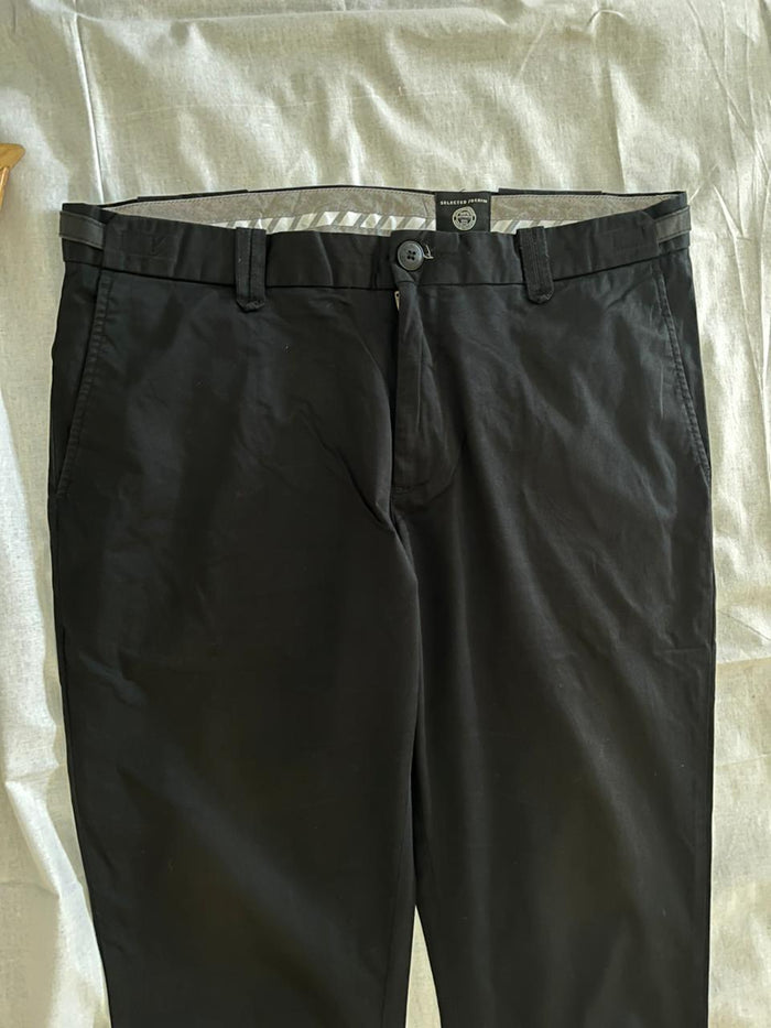 Selected denim Cotton Trousers | Everyday Wear Pants | Smart Casual Style | Men Women | Online Shopping