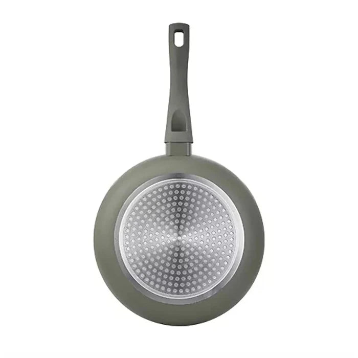 Dot induction base of a Clover green frying pan