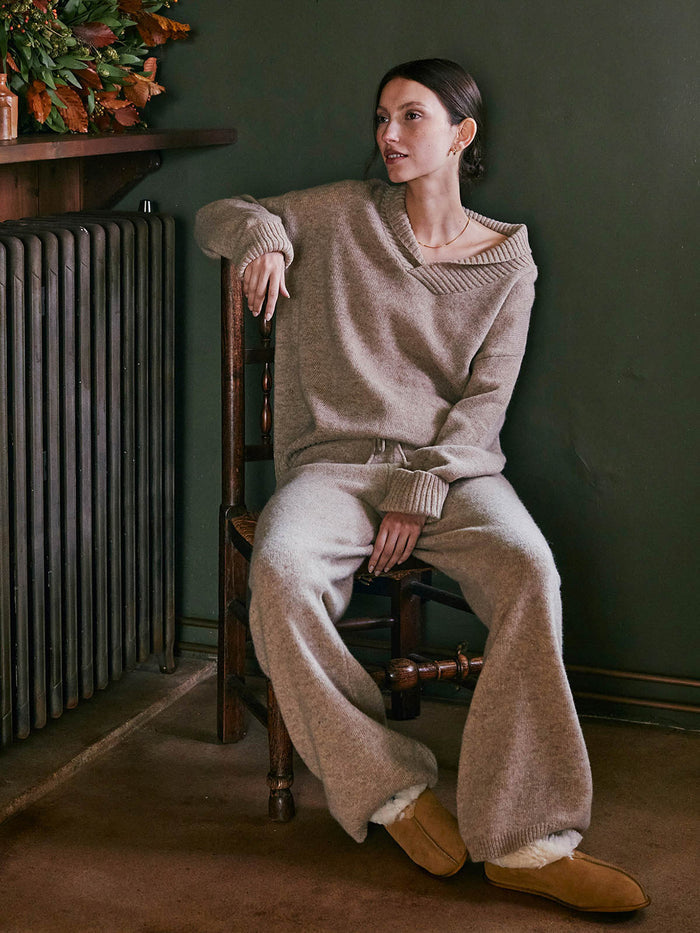 Shawl Collar Slouch Jumper