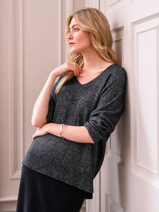 Shimmer V Neck Jumper