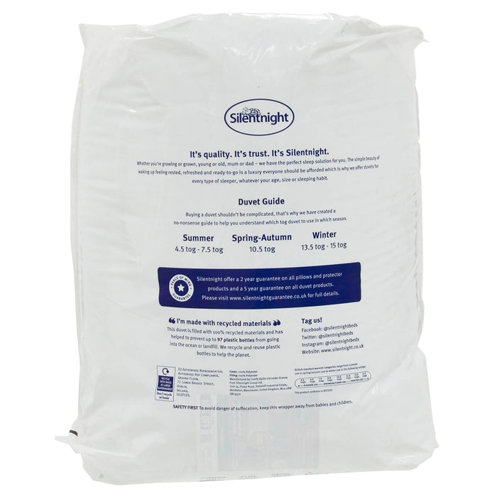 Silentnight Winter Nights Duvet Extra Cosy Quilt 13.5 Tog Double