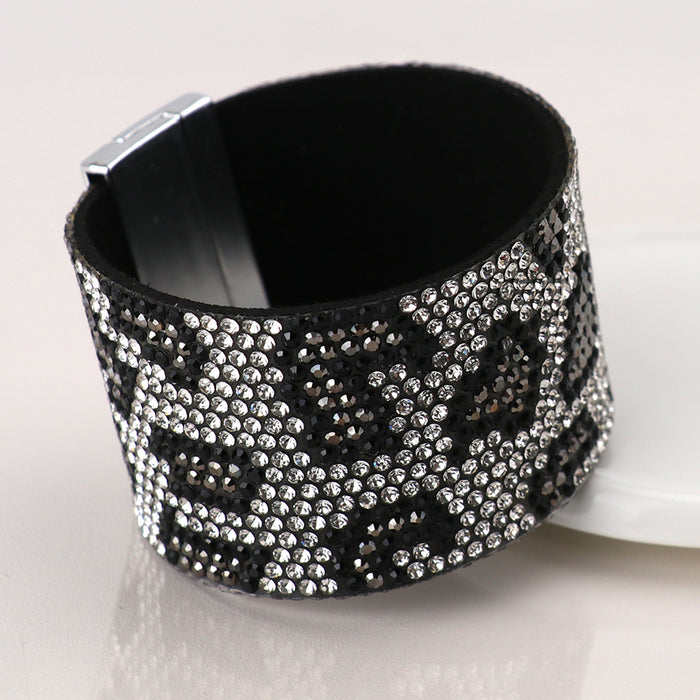 Silver Mix Animal Print Cuff