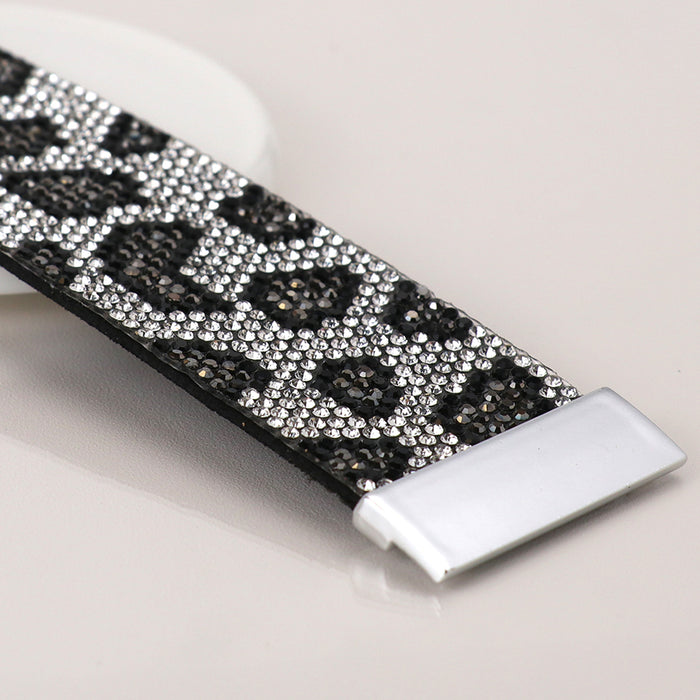 Silver Mix Animal Print Cuff