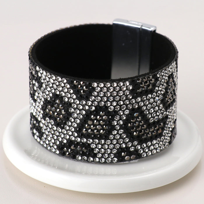 Silver Mix Animal Print Cuff
