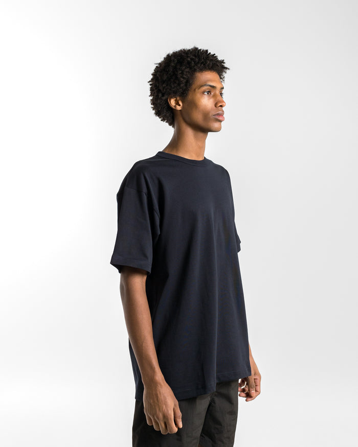 Simon Organic Arch Print T-Shirt - Dark Navy