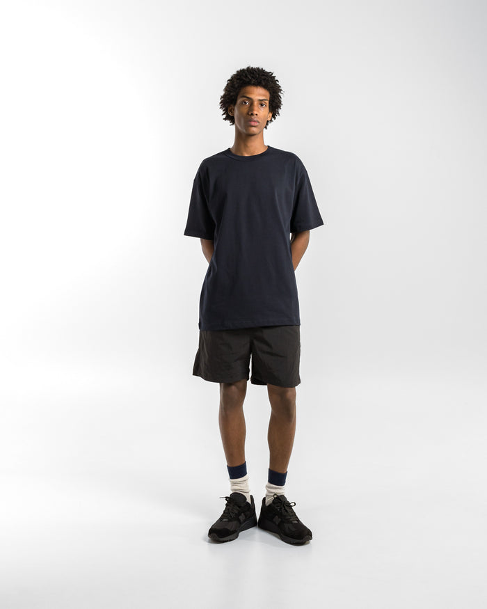Simon Organic Arch Print T-Shirt - Dark Navy