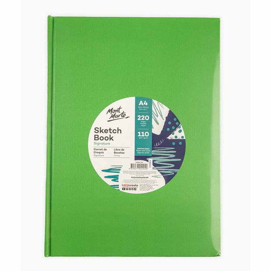 Sketch Book Signature A4 220 Pages 110gsm - Green