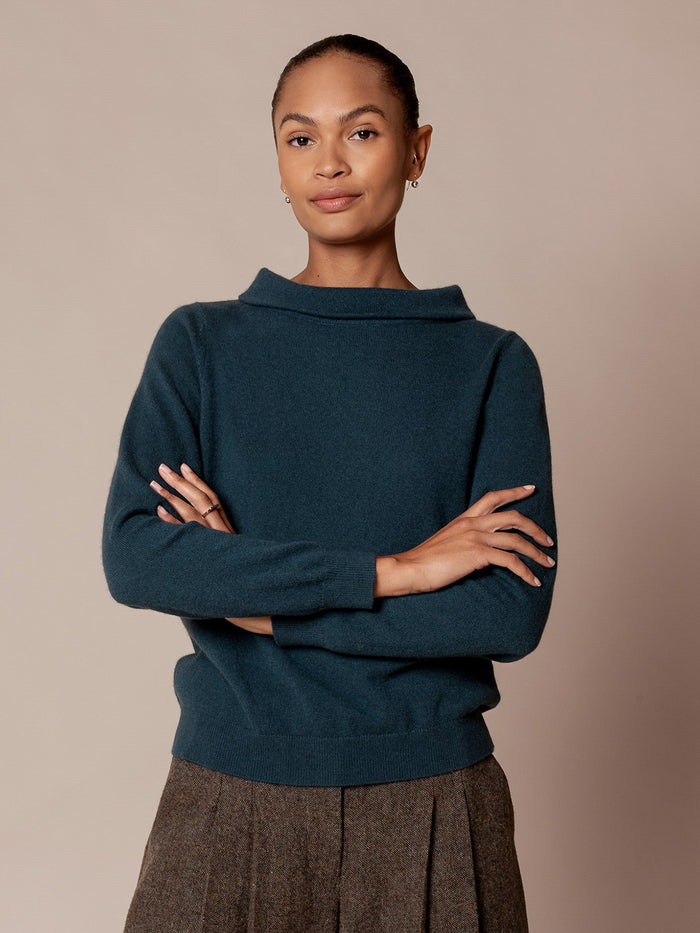 Slim Boat Neck Jumper