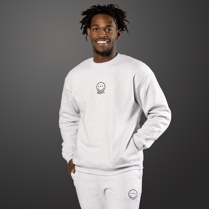 Smiley Steel Grey Crew