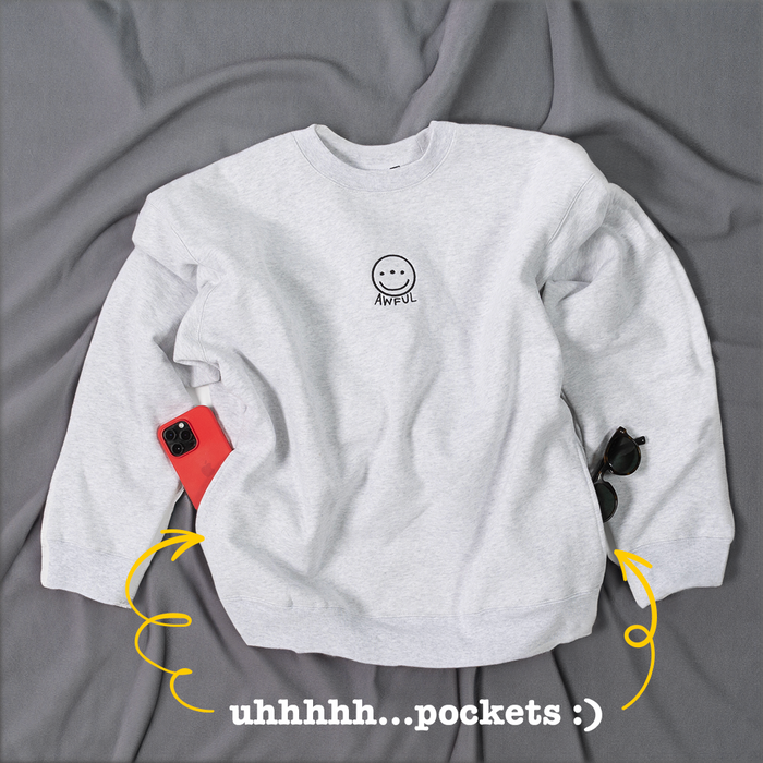 Smiley Steel Grey Crew