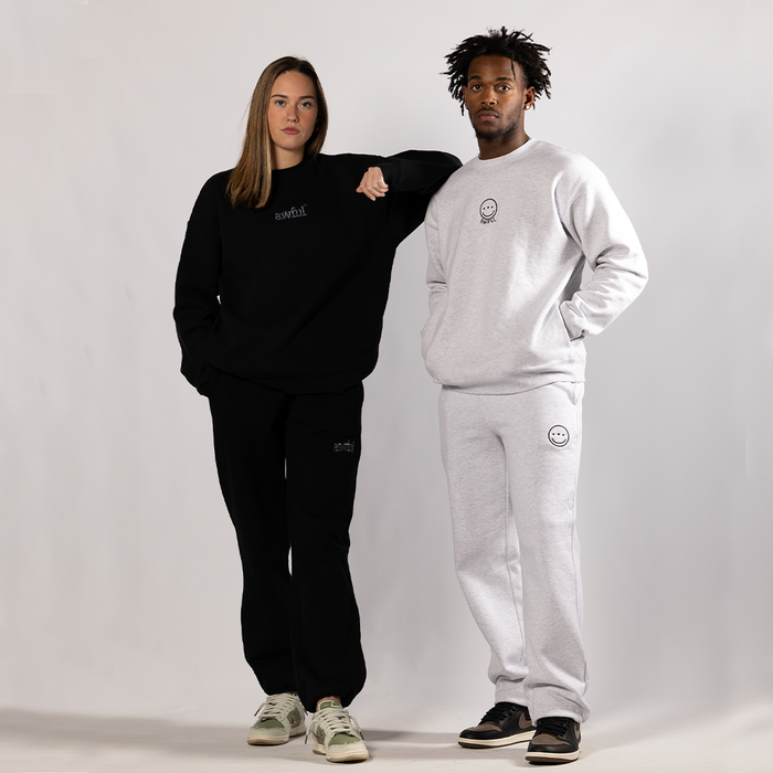 Smiley Steel Grey Crew