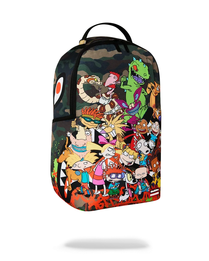 Sprayground - 90's Nick Camo With Graffiti Backpack