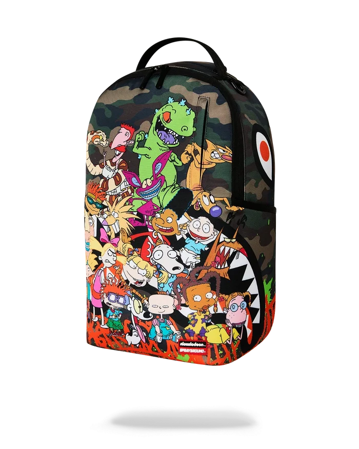 Sprayground - 90's Nick Camo With Graffiti Backpack