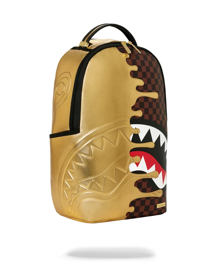 Sprayground - Sharks In Paris Gold Drip DLXSV Backpack
