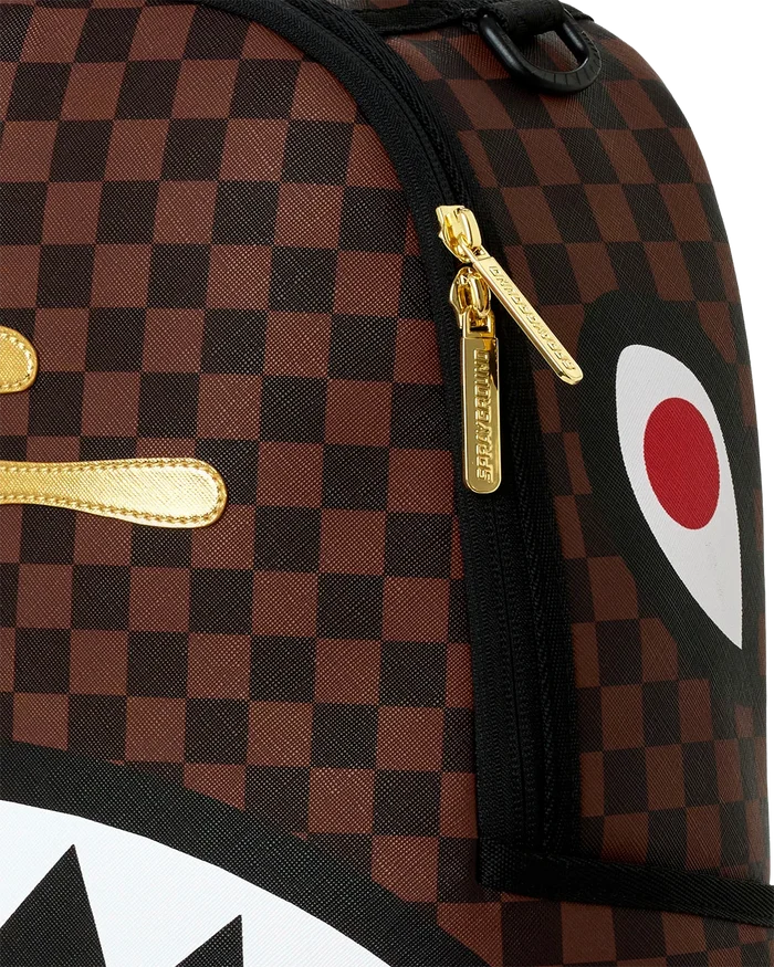 Sprayground - Sharks In Paris Gold Drip DLXSV Backpack