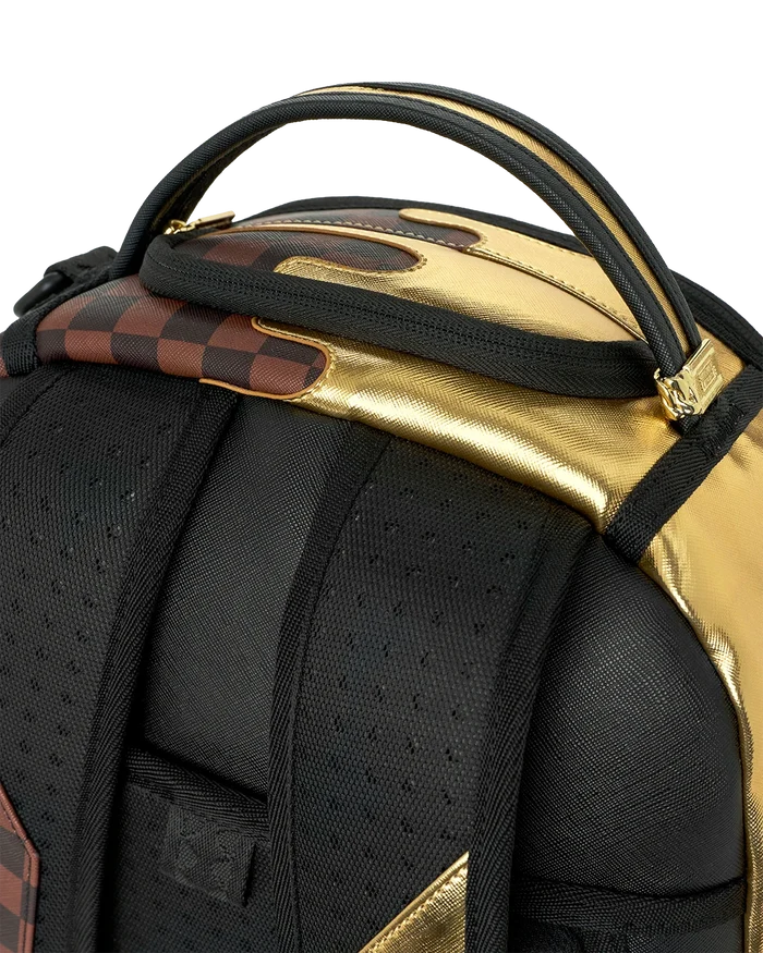 Sprayground - Sharks In Paris Gold Drip DLXSV Backpack