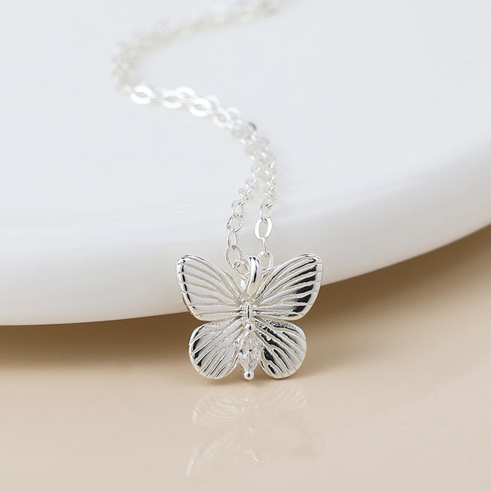 Sterling Silver Butterfly Necklace