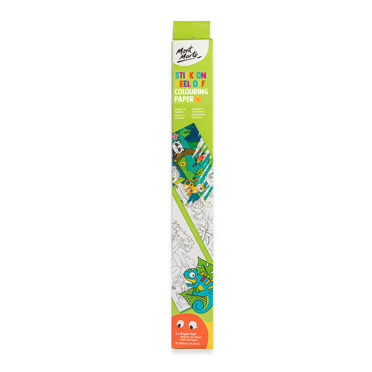 Stick On Peel Off Colouring Paper - Jungle Safari