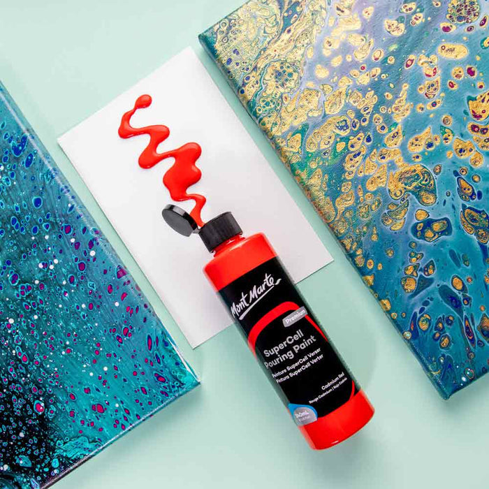 SuperCell Pouring Paint Premium 240ml -  Cadmium Red