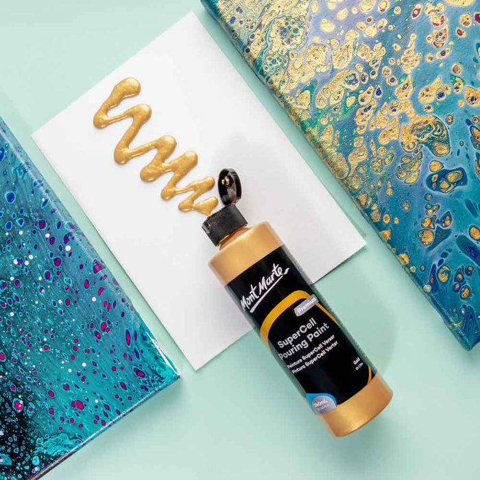 SuperCell Pouring Paint Premium 240ml - Gold