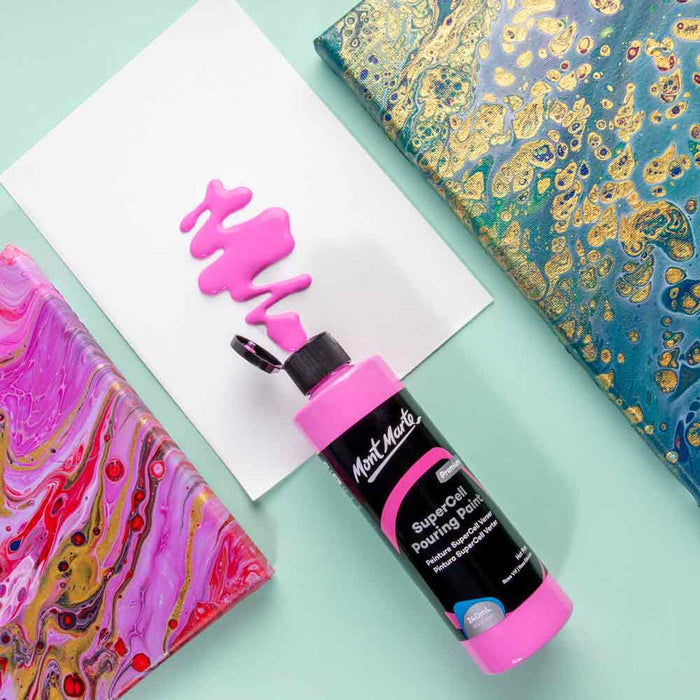 SuperCell Pouring Paint Premium 240ml - Hot Pink