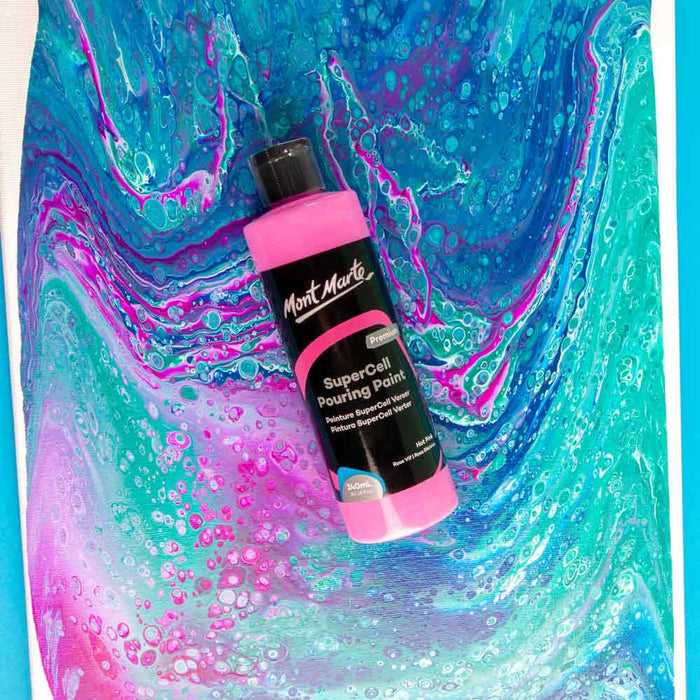SuperCell Pouring Paint Premium 240ml - Hot Pink