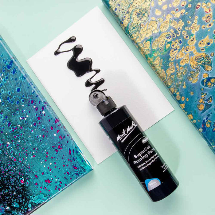 SuperCell Pouring Paint Premium 240ml - Lamp Black